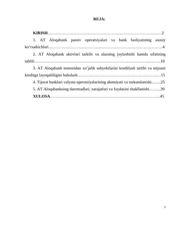 Hisobot (Aloqabank)