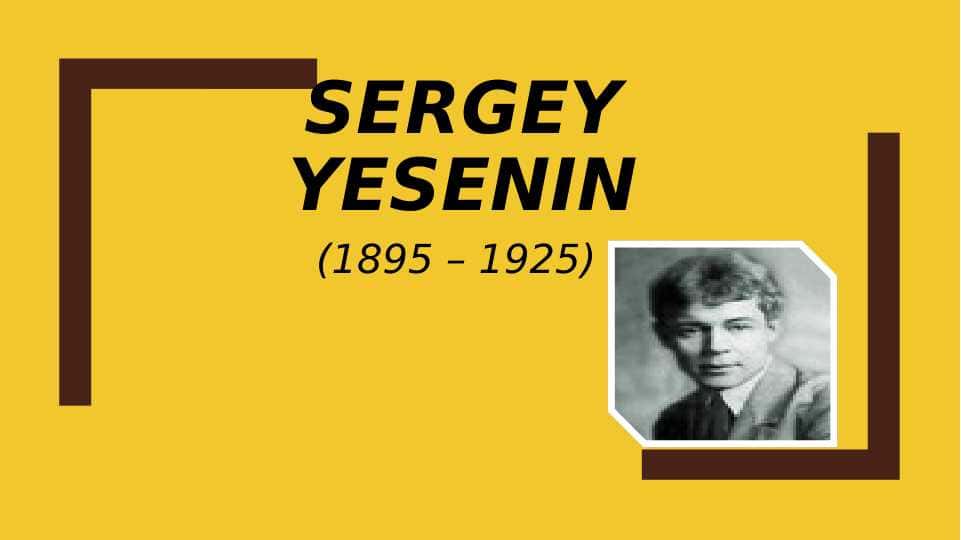 Sergey Yesenin