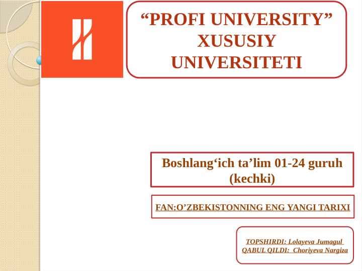 Oʻzbekistonning eng yangi tarixi