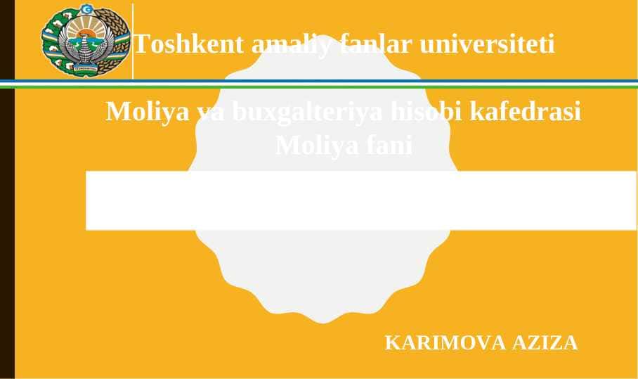 MOLIYAVIY SIYOSAT