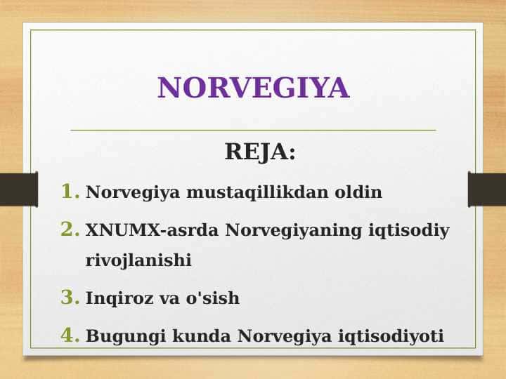 NORVEGIYA