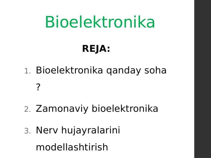 Bioelektronika