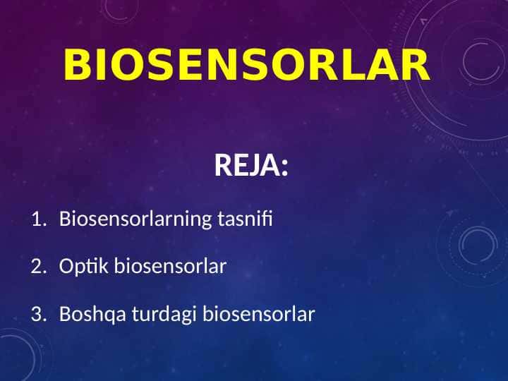 Biosensorlar