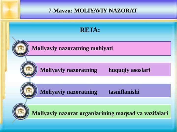 MOLIYAVIY NAZORAT