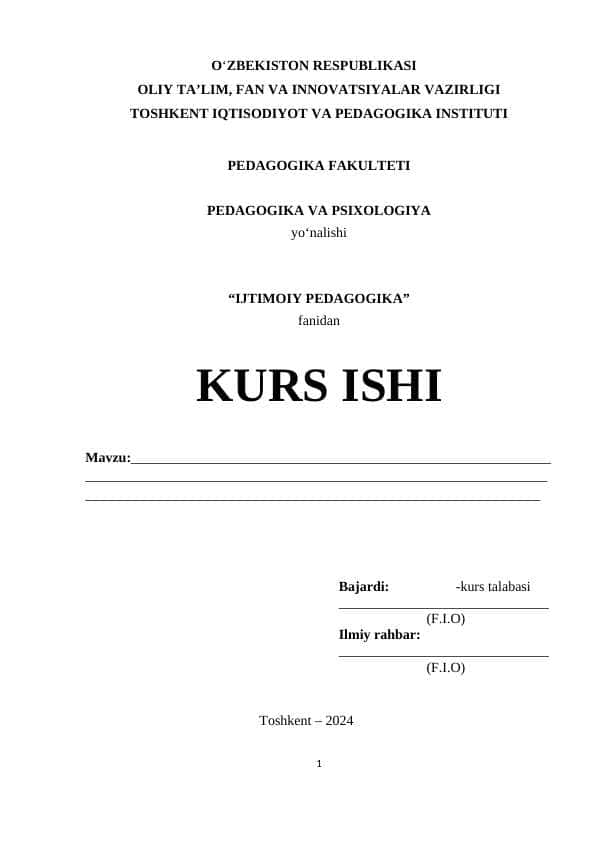 Ijtimoiy pedagogning iqtidorli bolalar bilan ishlash usullari. Iqtidorli bolalar va ularga xos bo’lgan shaxsiy sifatlar