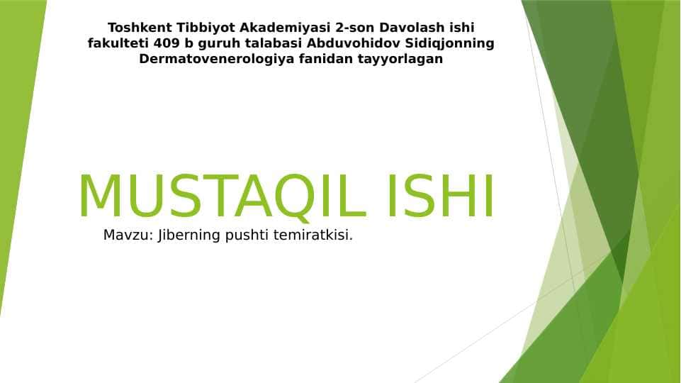 Jiberning pushti temiratkisi