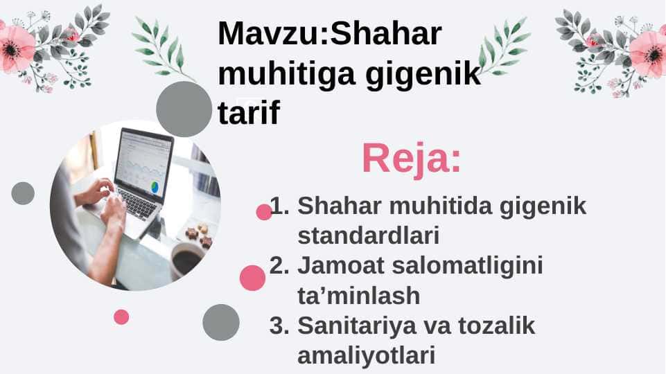 Shahar muhitiga gigenik tarif