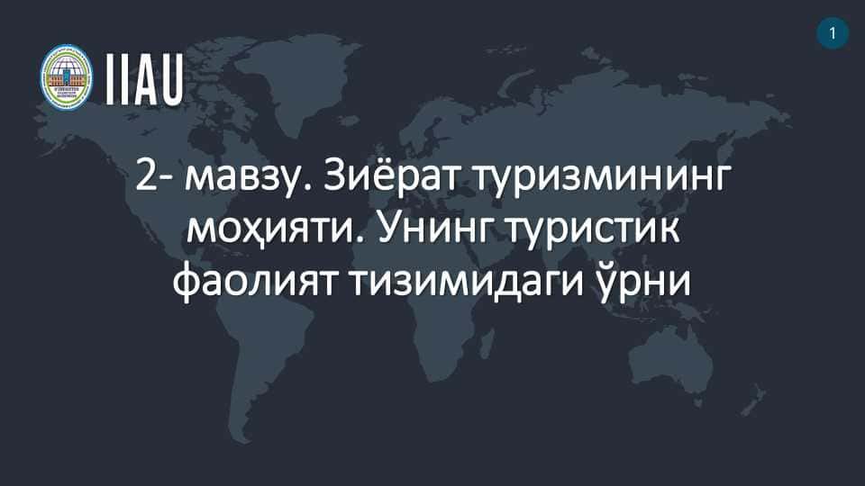 Ziyorat turizmning mohiyati