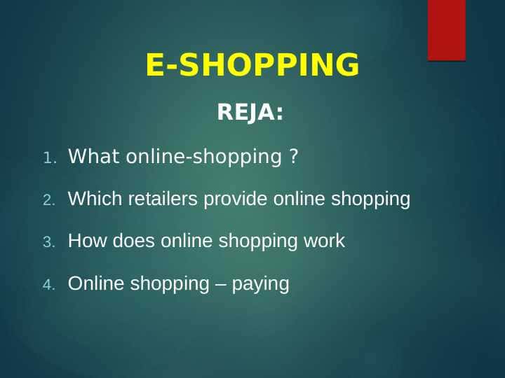 E-SHOPPING