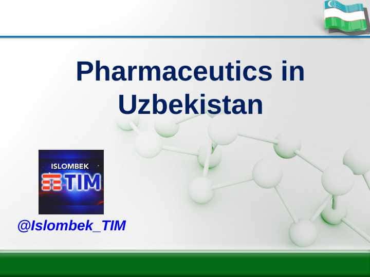 Pharmaceutics in Uzbekistan