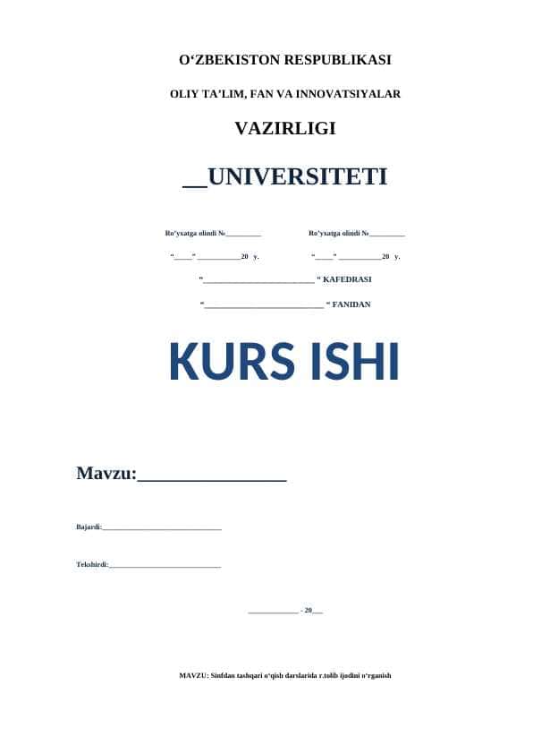 Sinfdan tashqari oʻqish darslarida r.tolib ijodini oʻrganish