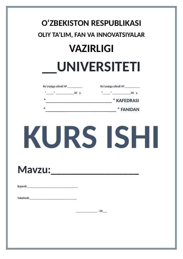 O’zbekiston Respublikasi kichik biznesni rivojlantirishning asosiy yo’nalishlari