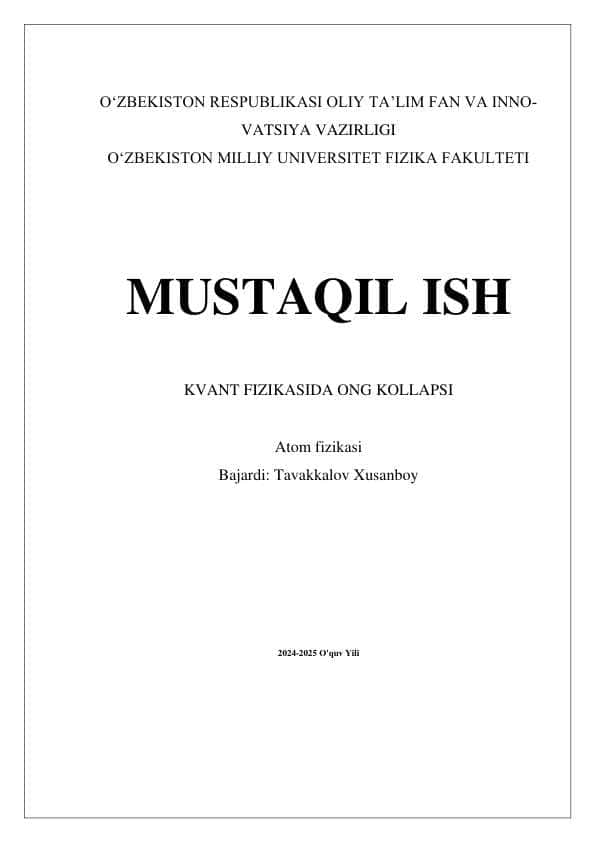 KVANT FIZIKASIDA ONG KOLLAPSI 4