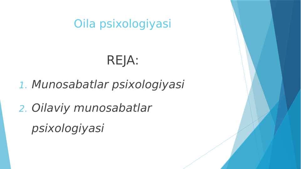 Oila psixologiyasi