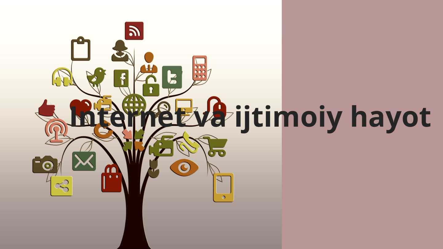Internet va ijtimoiy hayot(taqdimot)