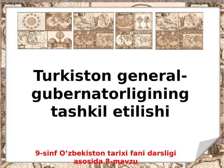 Turkiston general-gubernatorligining tashkil etilishi