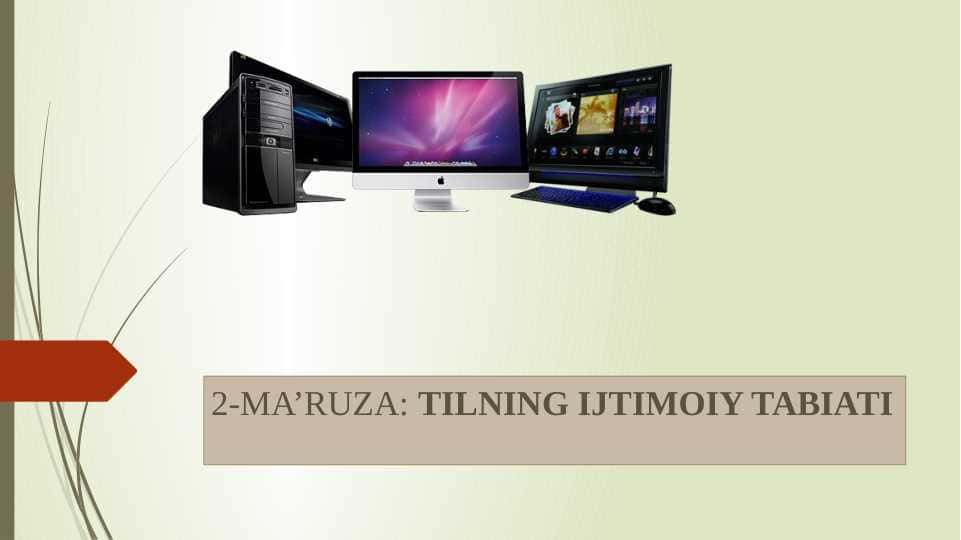 TILNING IJTIMOIY TABIATI