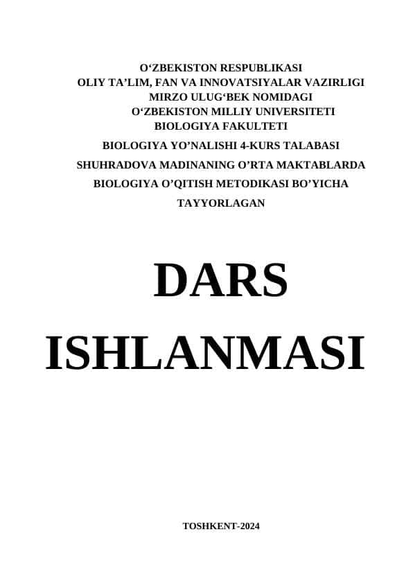Olma o’simligining hayot sikli bilan tanishish