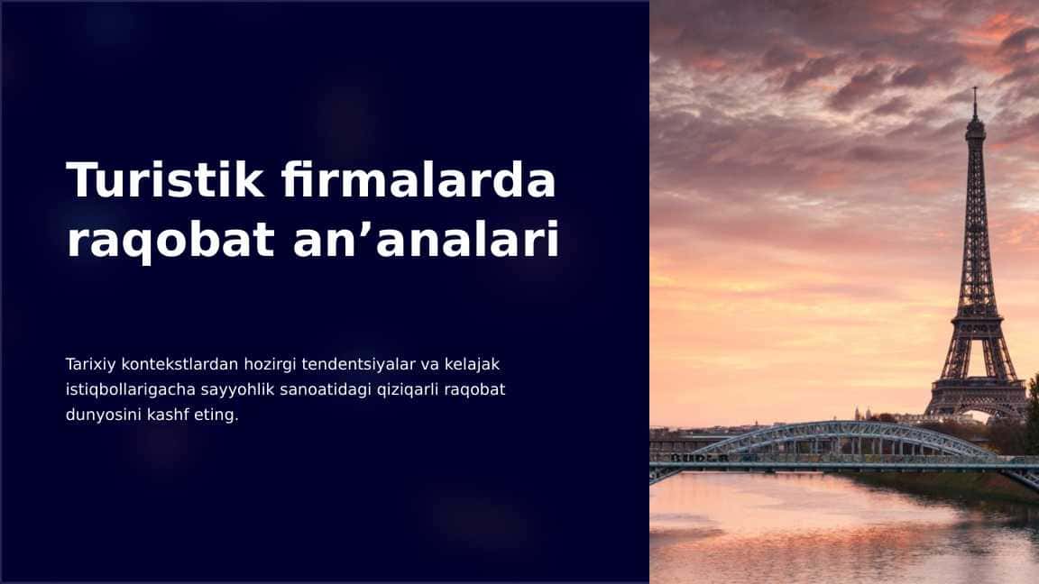 Turistik firmalarda raqobat an’analari