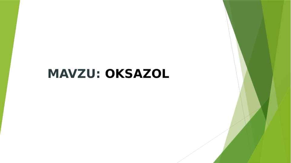 Oksazol slayd