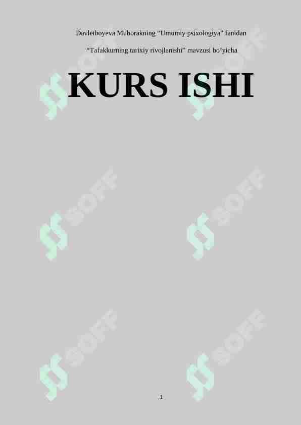 Tafakkurning tarixiy rivojlanishi