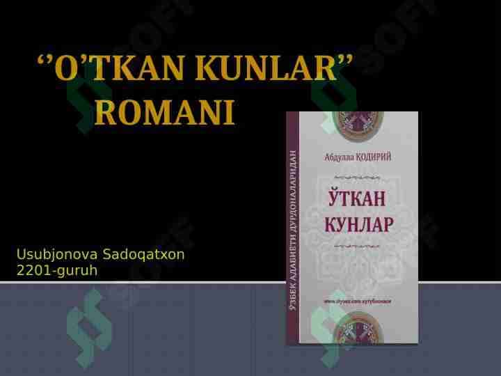 o'tkan kunlar
