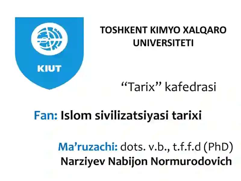 Islom sivilizatsiyasi tarixi