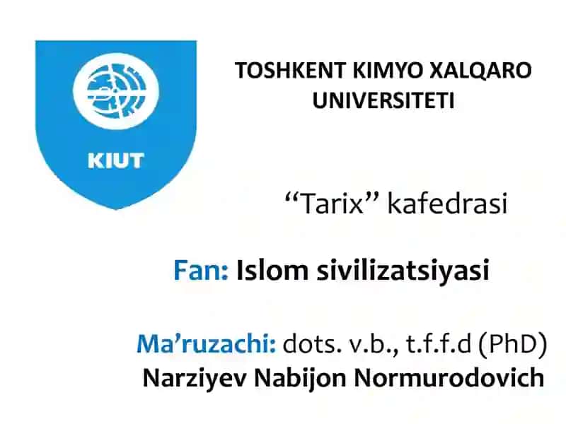 Islom sivilizatsiyasi tarixi