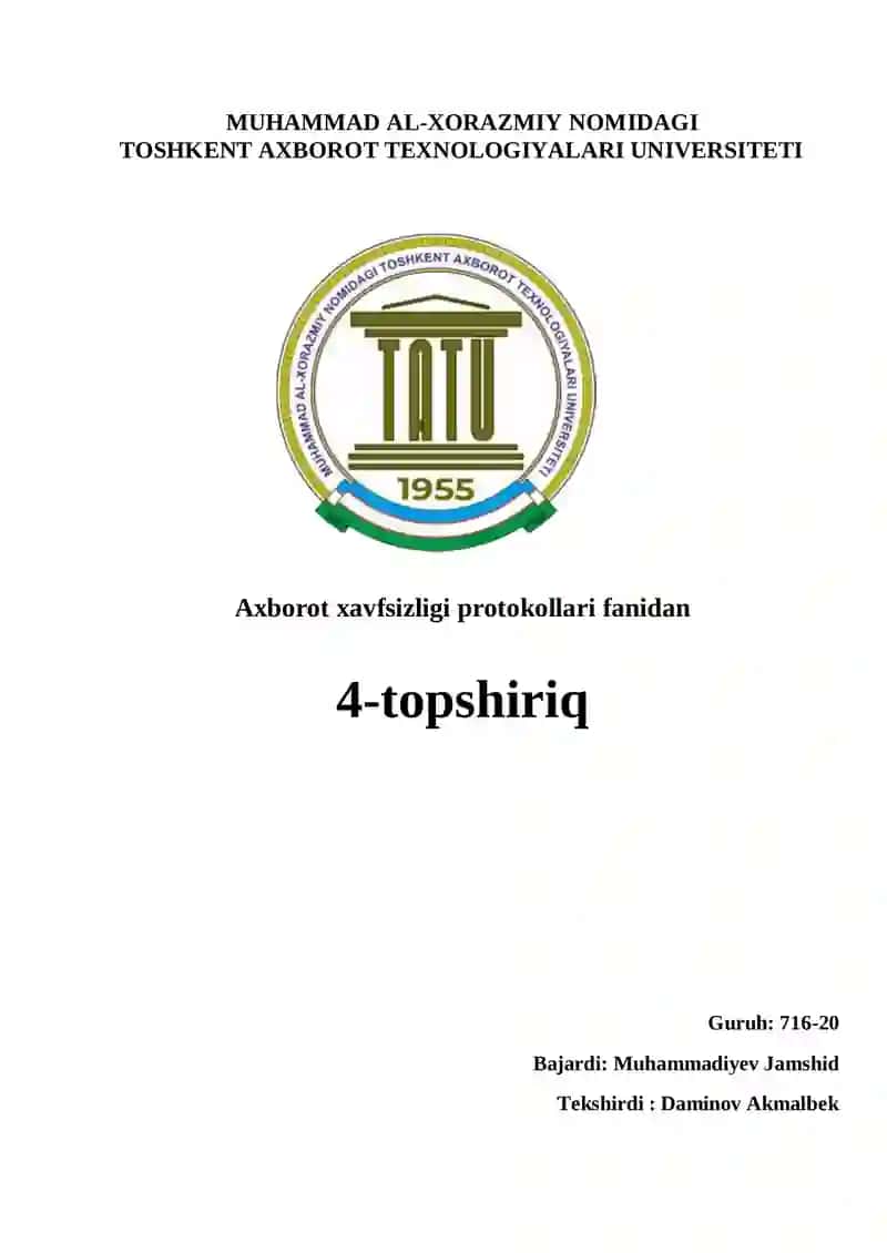 Wireshark ilovasi yordamida SSL paketini tahlili
