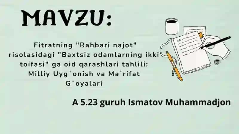 Baxtsiz odamlarning ikki toifasi