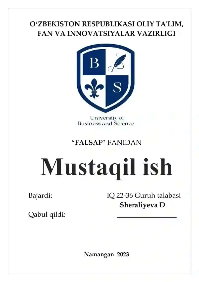 Jamiyat va Inson falsafasi