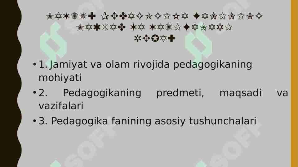 pedagogika fanining maqsad va vazifalari