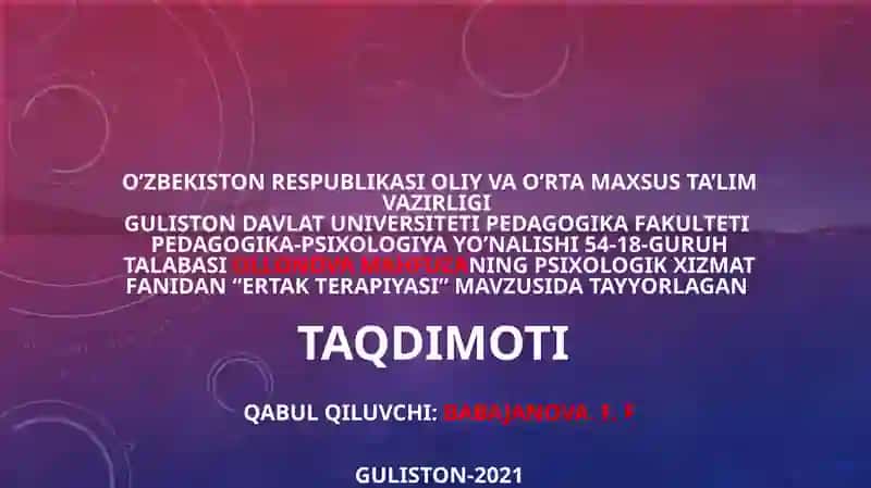 Ertak terapiyasi
