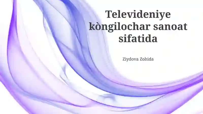 Televizion dasturlarining turlari
