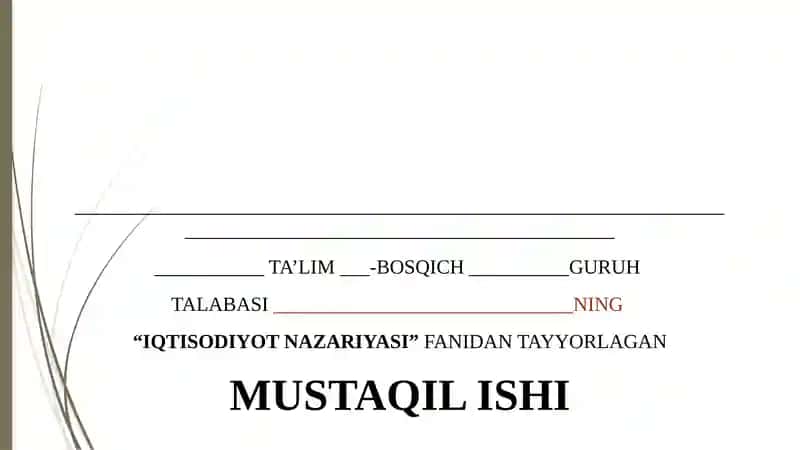 Kapital mablag‘larni optimal taqsimlash masalasi