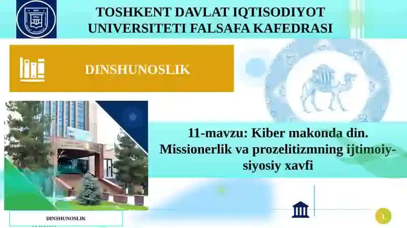 Kiber makondadin. Missionerlik va prozelitizmning ijtimoiy-siyosiy xavfi