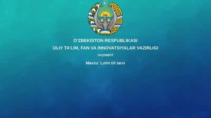 Lotin tilining kelib chiqishi va evolyutsiyasi