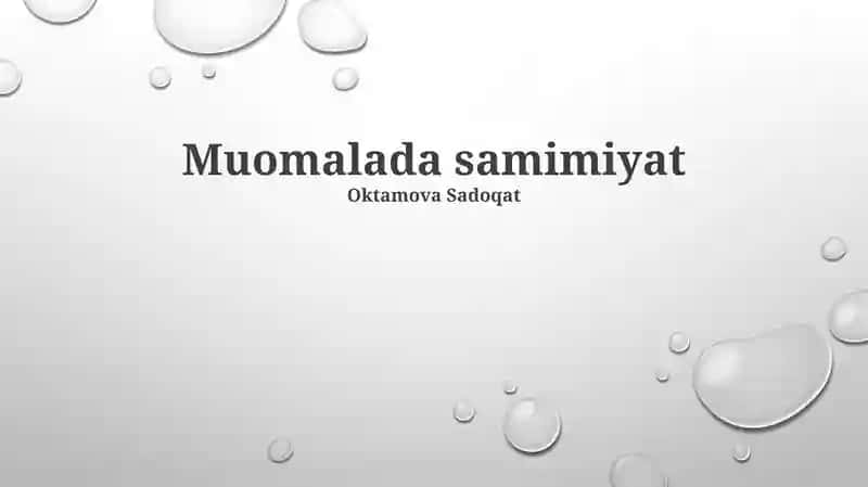 Chinakam Do'stlikning Mohiyati