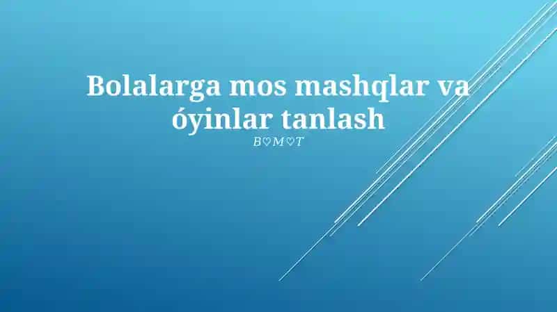 Yoshga mos jismoniy mashqlar (YMJ) o‘zgartirishlarni talab qiladi