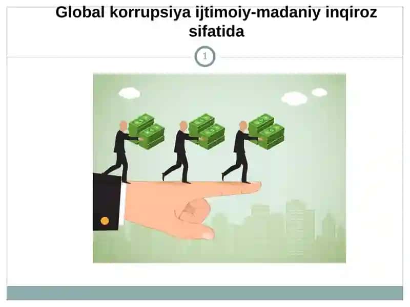 Global korrupsiya ijtimoiy-madaniy inqiroz sifatida