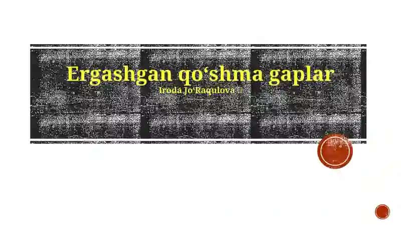 Ergashgan qoʻshma gaplar