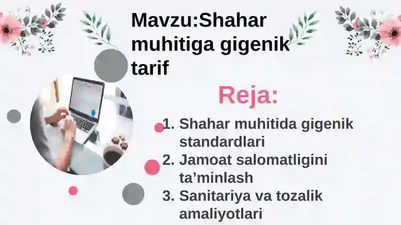 Shahar muhitida gigenik standardlari
