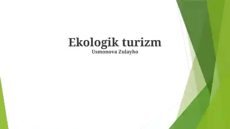 Ekologik turizm
