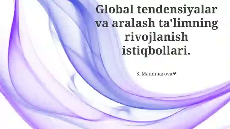 Texnologiyalar taraqqiyoti va qulaylik