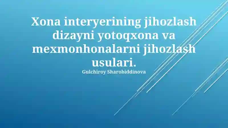 Yotoqxona Dizaynining Zamonaviy Tendentsiyalari