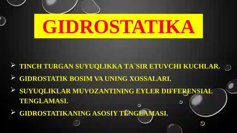 Gidrostatika
