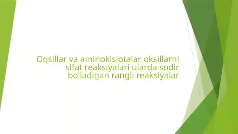 Aminokislotalar