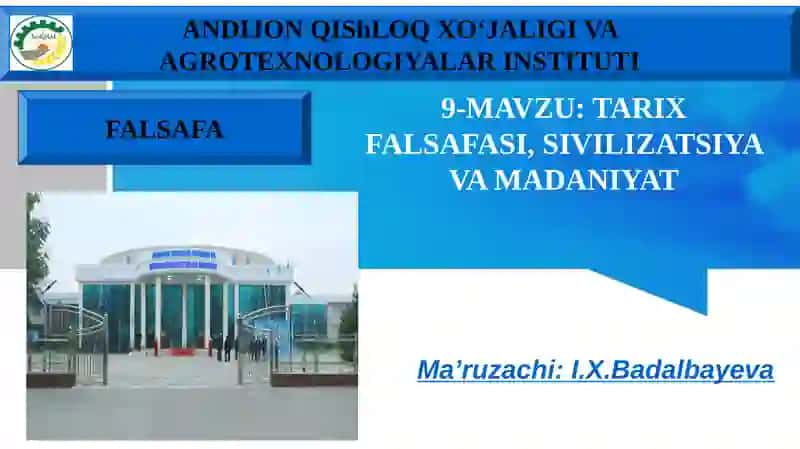 TARIX FALSAFASI