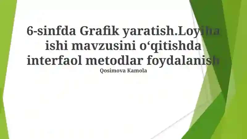 Grafik Dizayn va Loyihalar