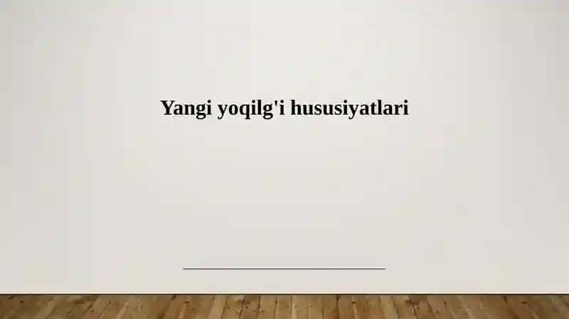 Yoqilg'ining kimyoviy tarkibi va uning energiya chiqarish qobiliyati